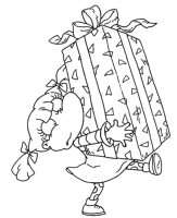 A coloring page of the rugrats